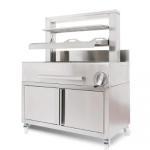 Grelhador a carvão com elevador