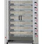 Grelhador Vertical de Frango a gás 7 Espetos 1160x450x1650