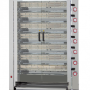 Grelhador Vertical de Frango a gás 7 Espetos 1160x450x1650