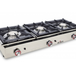 Fogão a gás de 3 fogos 6+6+6 Kw c/termopar