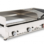 Frytops a Gás  67 Cm aço Cromado de 15 Mm + Grelhador a Gás 35 Cm 1005x590x345