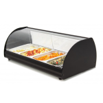 Vitrine Aquecida 4 cubas GN1/3 C/luz