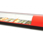 Vitrine refrigeradas Capacidade 6 GN1/3 Vermelho