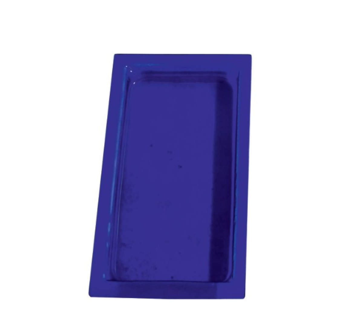 Bandeja de vidro azul GN1/3-40 mm