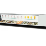 Vitrine Refrigeradas Capacidade 8 c/2 níveis Gn1/3 Branco