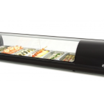 Vitrine refrigeradas Capacidade 6 GN1/3 Preto