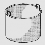 Cesta 50 litros para coar a massa