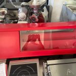 Vitrine refrigirada vermelha