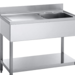 Bancada lava loiça c/alçada c/cuba à direita