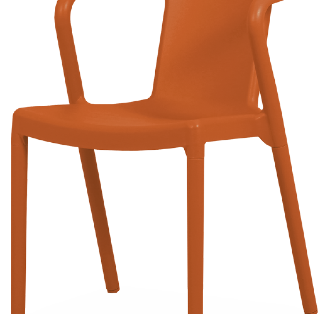 Cadeira LISBOA BOLD Laranja Tijolo