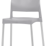 Pack 40 Cadeiras COMBI CRISTI Sem Braços Cinza Ice