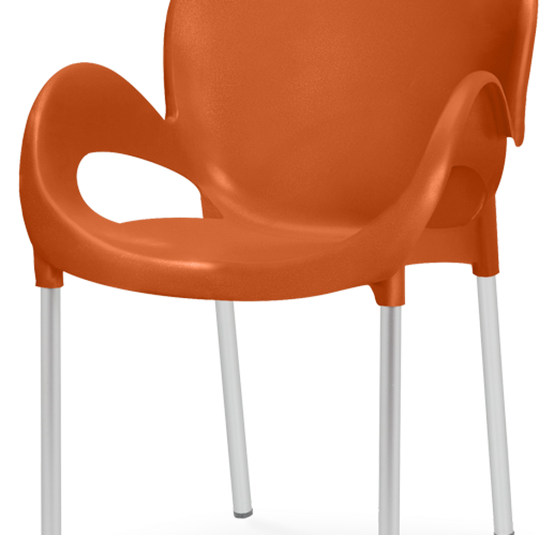 Cadeira CLOUD Laranja Tijolo