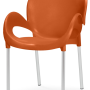 Pack 20 Cadeiras CLOUD Laranja Tijolo