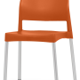 Pack 20 Cadeiras COMBI CRISTI Sem Braços Laranja Tijolo