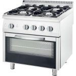 Fogão a gás 4 queimadores com forno  3,5+2X5+7 KW