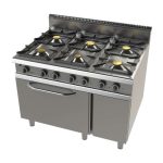 Fogão a gás 6 queimadores com forno