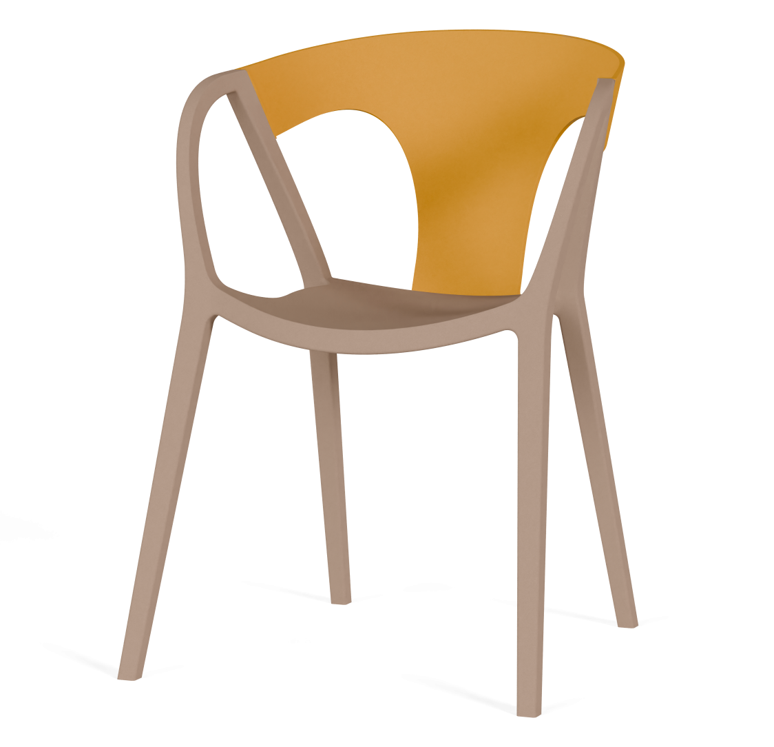 Cadeira ATLANTIC Amarelo Taupé Fawn