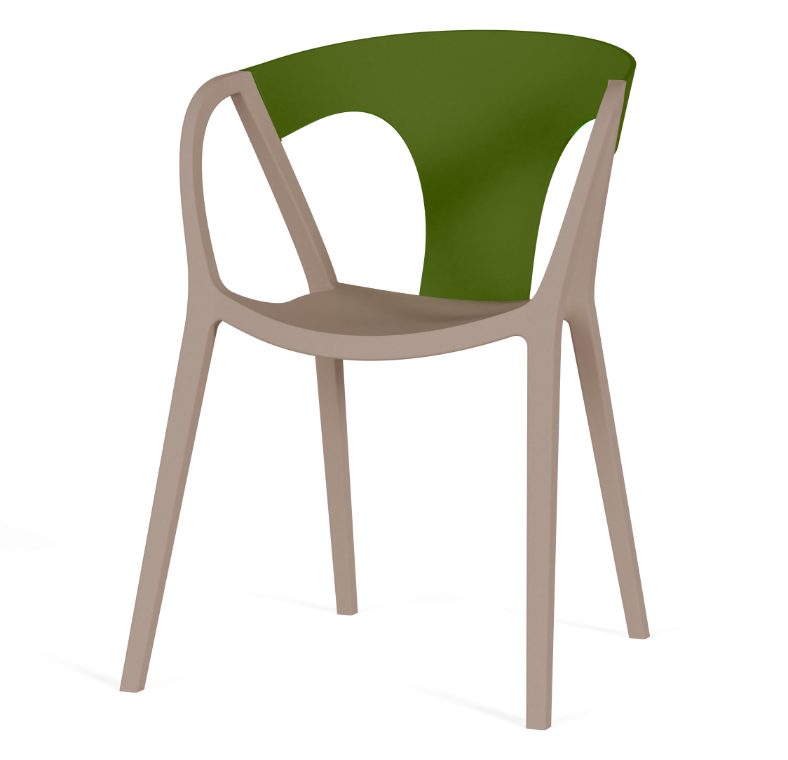 Cadeira ATLANTIC Verde Taupé Fawn