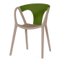 Pack 16 Cadeiras ATLANTIC Verde Taupé Fawn