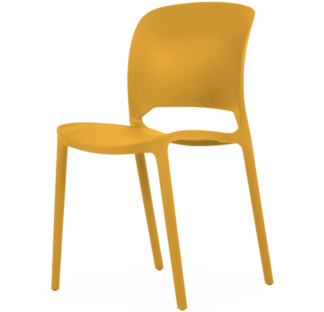 Pack 16 Cadeiras Montana Closed Amarelo