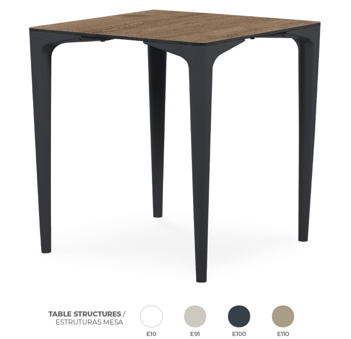 Pack 10 Mesas Spike Chestnut