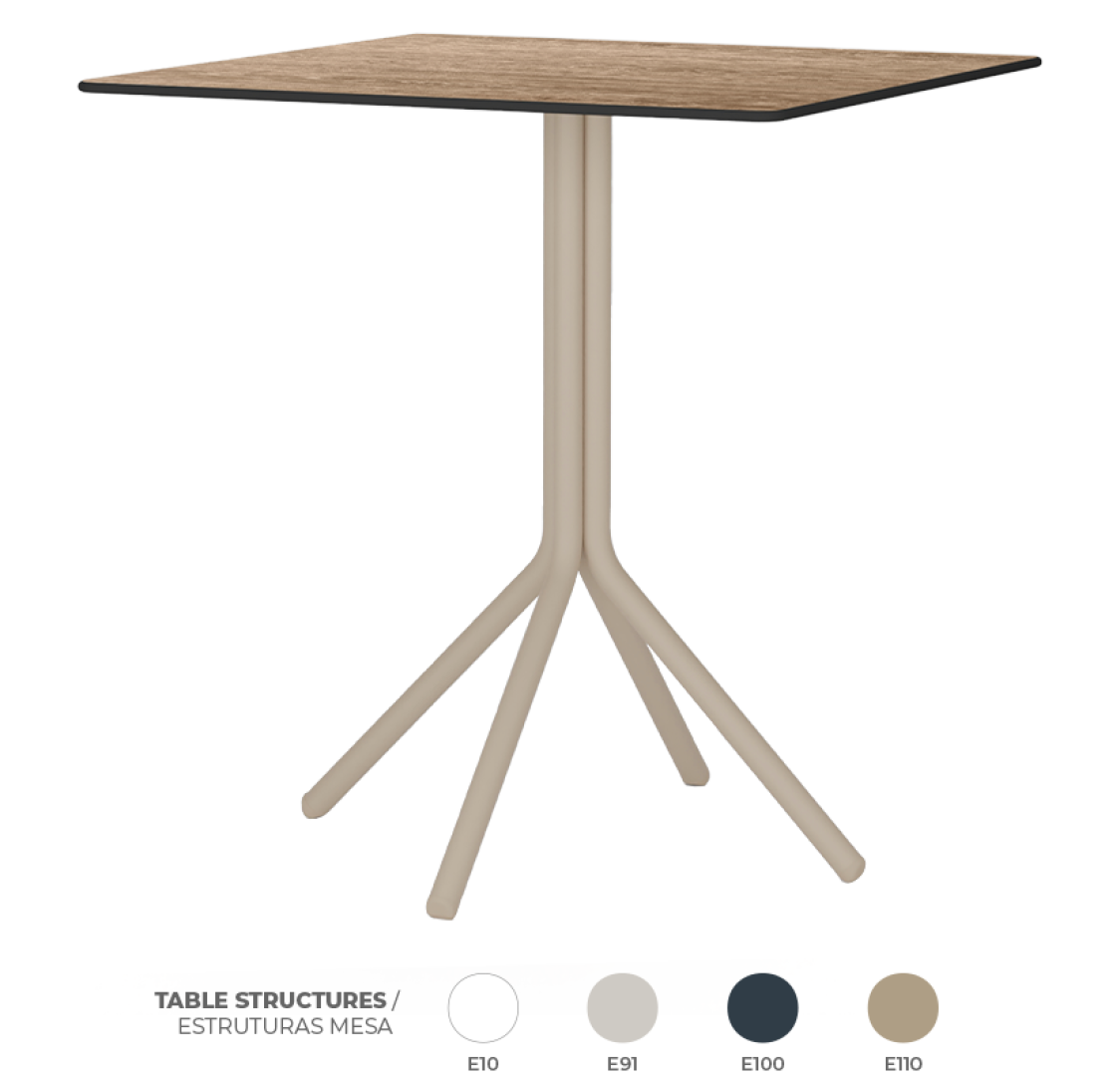 Pack 6 Mesas Daisy Countryside Oak