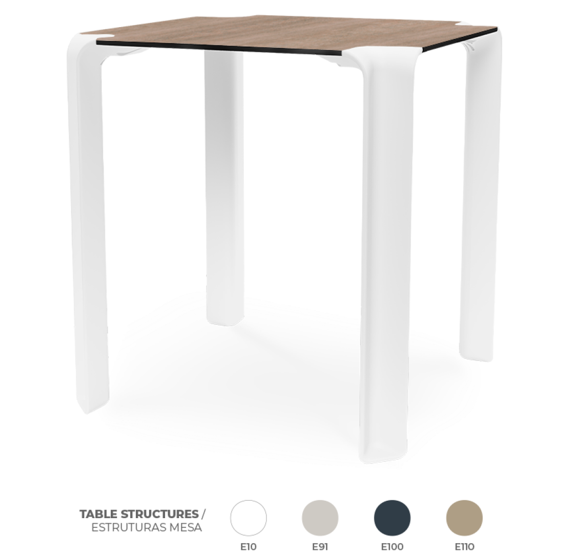 Pack 8 Mesas Iris Provincial Oak