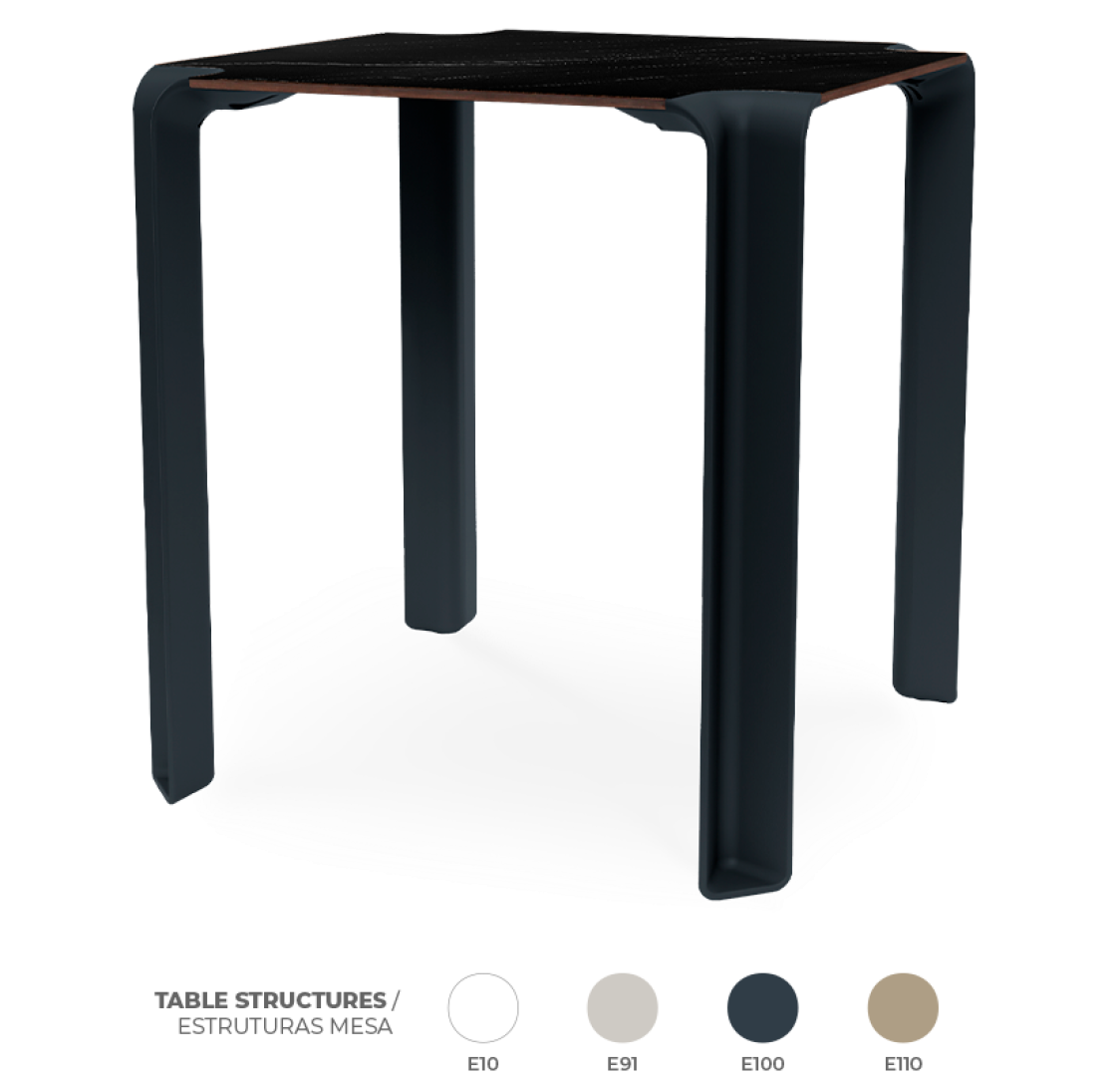 Pack 8 Mesas Iris Dark Marble