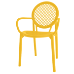 Pack 16 Cadeiras Noah com Braços Amarelo