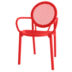 Pack 16 Cadeiras Noah com Braços Vermelho