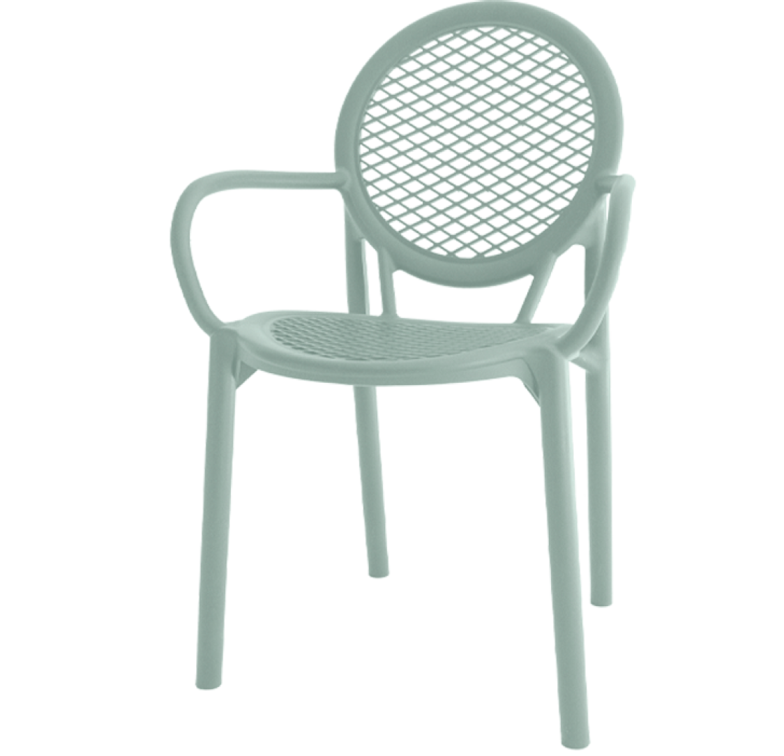 Pack 16 Cadeiras Noah com Braços Verde Jade