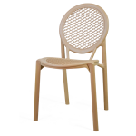 Pack 16 Cadeiras Noah sem Braços Taupé Fawn