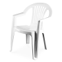 Pack 100 Cadeiras Lagos com Braços Branco