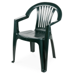 Pack 100 Cadeiras Lagos com Braços Verde Deep