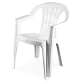 Pack 100 Cadeiras Casablanca com Braços Branco