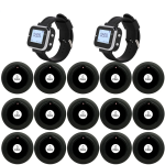 Sistema de chamada para restaurante / Beeper / Pager, 15 discos e 2 relógios, alcance 500m