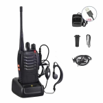 Pack de 4 Walkie Talkies portáteis com carregador USB e auricular