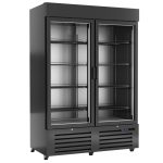 Vertical Congelador 2 Portas de Vidro 1376x726x2025 mm