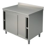 Armário de inox com portas de correr 1800x700x850mm