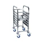 Carro de inox para 6 bandejas GN1/1 380x550x1000mm
