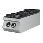 Fogão a gás de mesa 2 queimadores 2x8,74kW 400x900x300mm