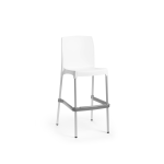 Pack 6 Bancos de Bar Alto BONA Branco