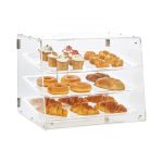 Vitrine de pastelaria com três estantes destacáveis