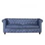 Sofá Chester 3 lugares azul