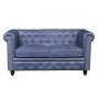 Sofá Chester 2 lugares azul