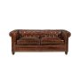 Sofá Chester 3 lugares castanho