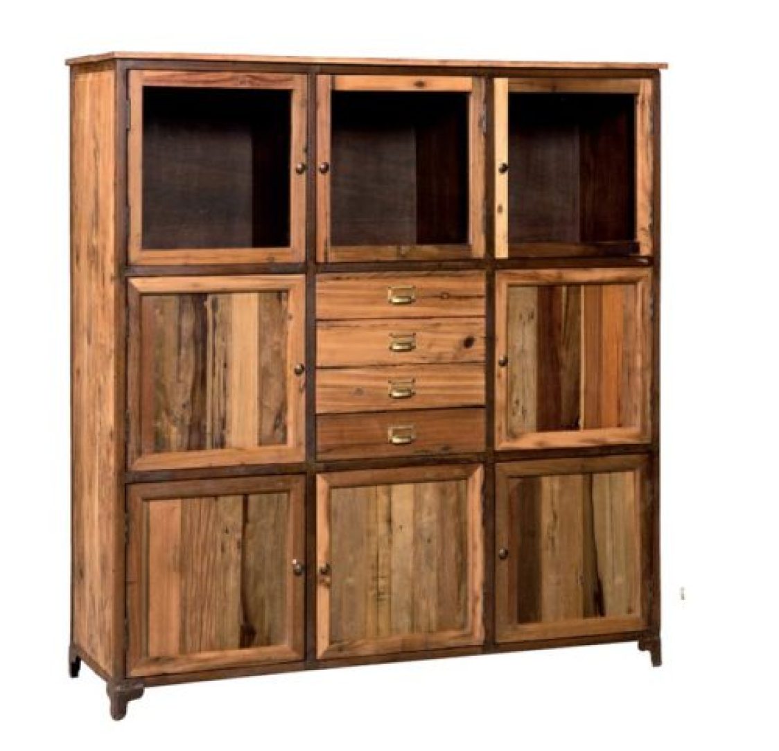 Aparador Industrial de 8 portas e 4 gavetas