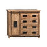 Cómoda Newport de 1 porta e 4 gavetas