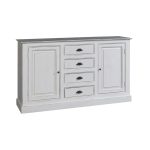 Aparador Bialy de 2 portas e 4 gavetas
