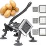 Cortador de Batatas e Legumes Profissional Manual com 3 Lâminas de Corte